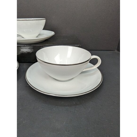 Royal M by Mitashoten Japan Platinum Knight M109 Cup and Saucer Set Lot of 3 - Picture 4 of 8